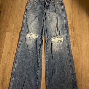 PacSun Light Blue Distressed 90s Baggy Jeans